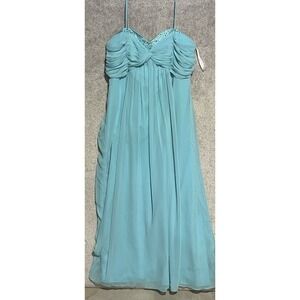 David's Bridal Prom‎ Dress Light Blue Size 22 Read Description